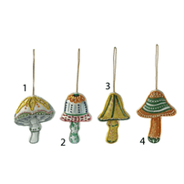 Cotton Mushroom Ornament - 4 Style Options, Shop Sweet Lulu