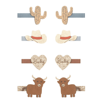 Cowboy Mini Clips - 8pk, Shop Sweet Lulu