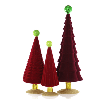 Crushed Velvet Tree Set - Red, Shop Sweet Lulu