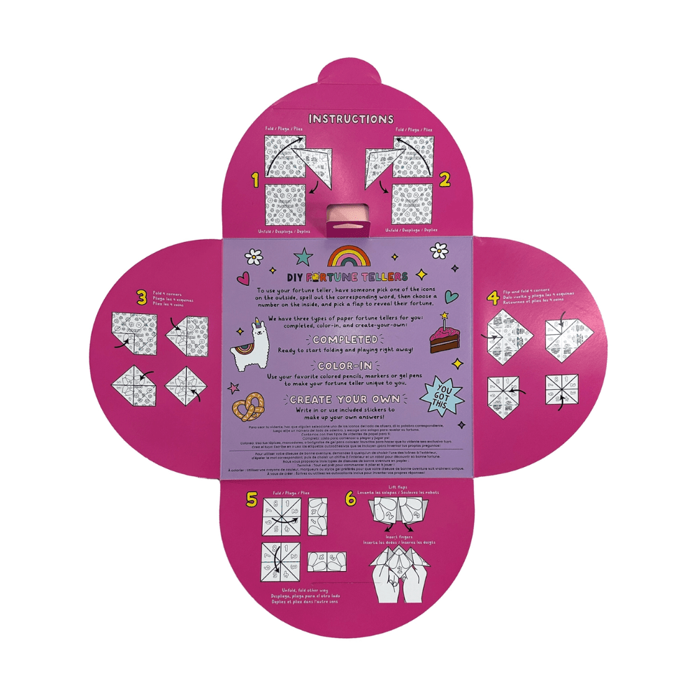 D.I.Y. Fortune Tellers Activity Kit - Set of 24 Designs, Shop Sweet Lulu