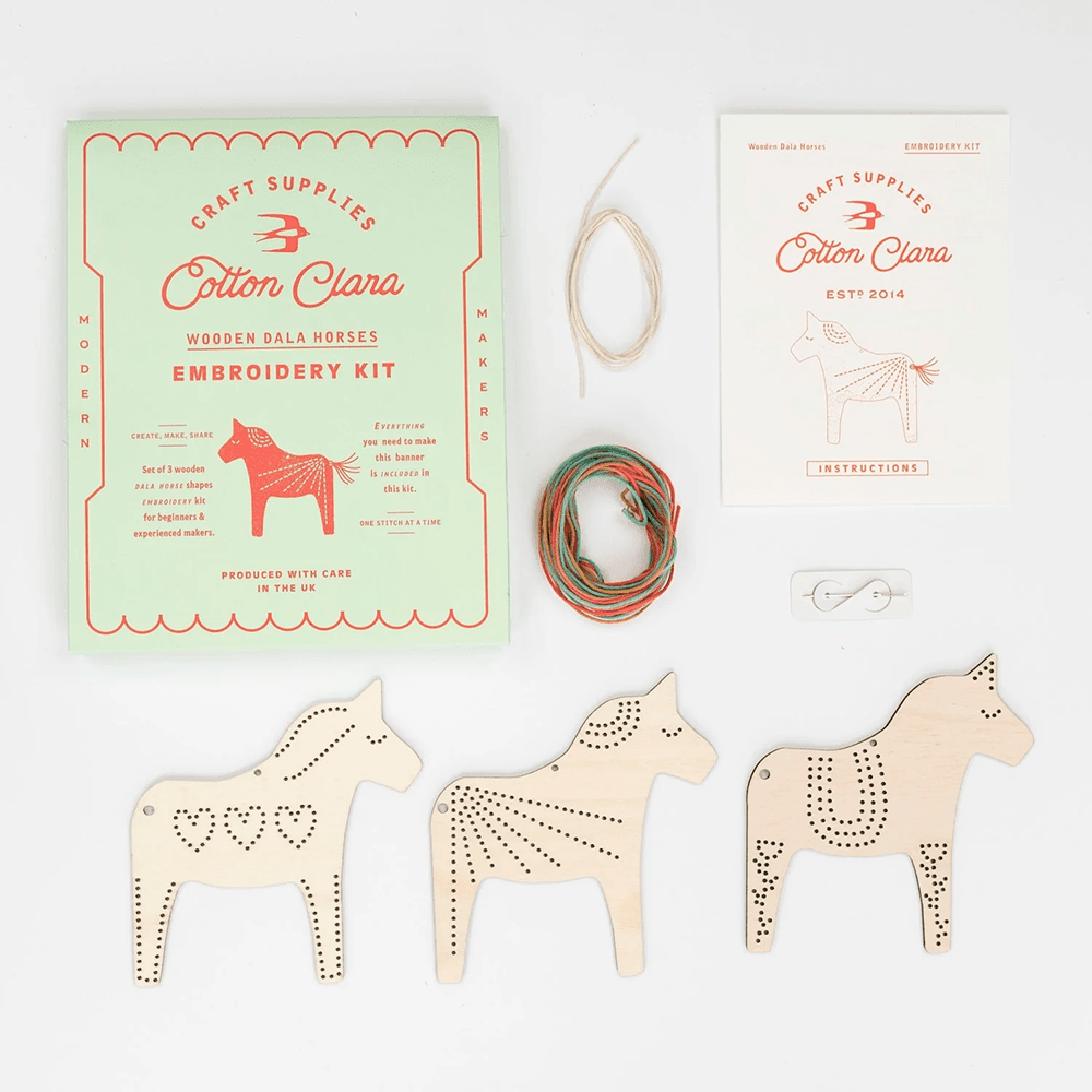 Dala Horses Embroidery Board Kit, Shop Sweet Lulu