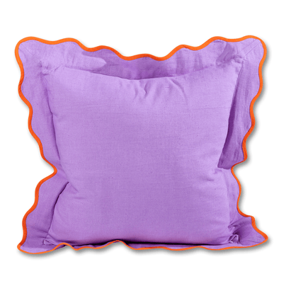 Darcy Linen Pillow - Lilac + Orange, Shop Sweet Lulu