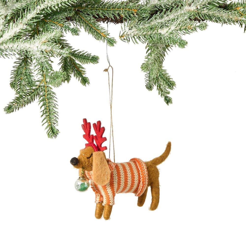 Deck the Paws Felt Dog Ornament - 5 Style Options, Shop Sweet Lulu
