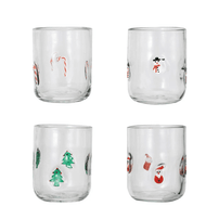 16oz Drinking Glass w/ Embedded Holiday Icons - 4 Style Options. Shop Sweet Lulu