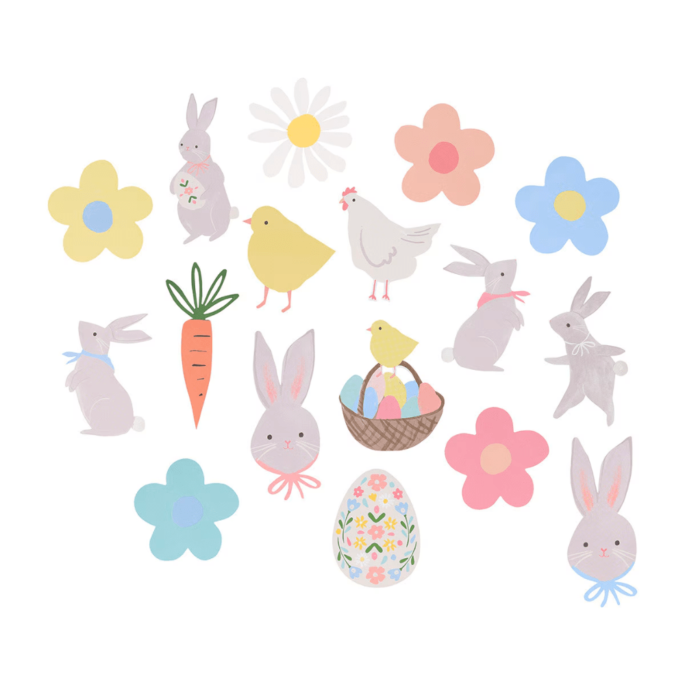 Easter Themed Shaped Stickers, Shop Sweet Lulu