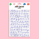 Embroidery Alphabet Sheet, 2pk. - Blue, Shop Sweet Lulu