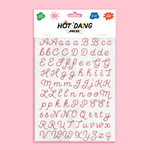 Embroidery Alphabet Sheet, 2pk. - Red, Shop Sweet Lulu