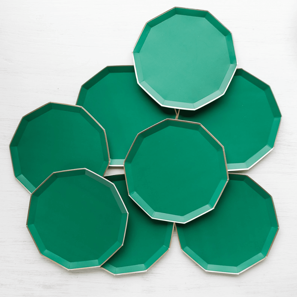 Emerald Green Premium Dinner Plates, Shop Sweet Lulu