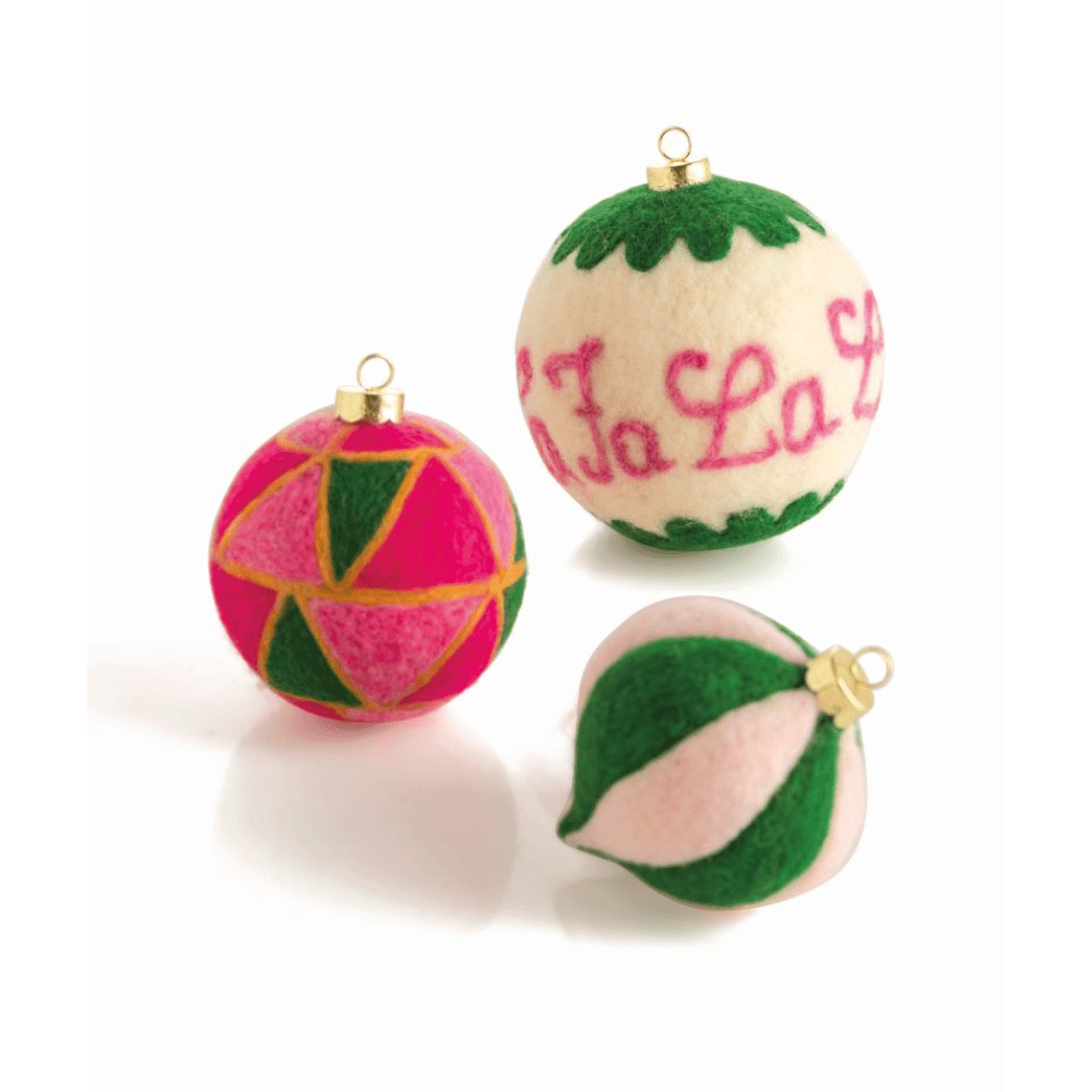 Fa La La Wool Ornament Set, Shop Sweet Lulu