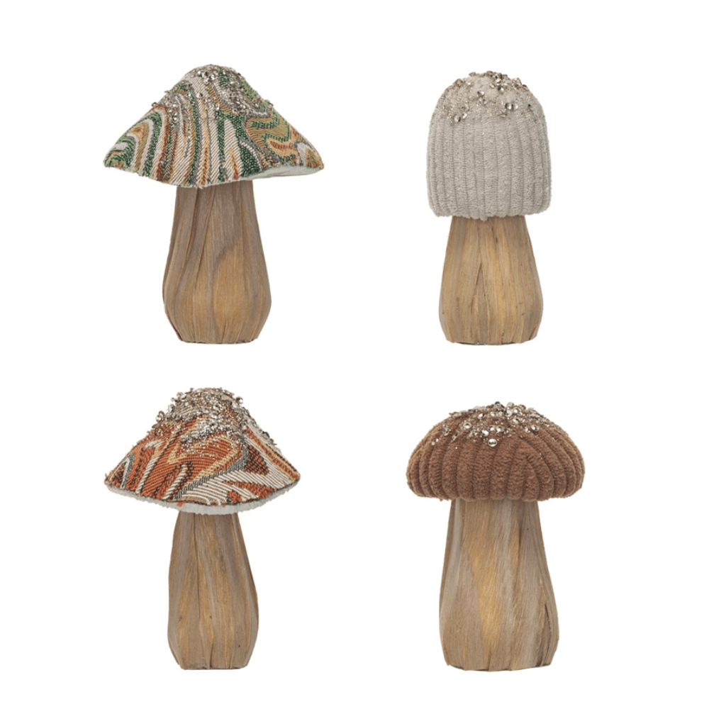 Fabric Topped Mushrooms Set, Shop Sweet Lulu