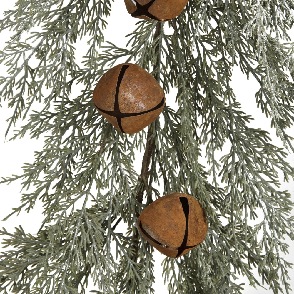 Faux Cedar Garland with Metal Bells, Shop Sweet Lulu