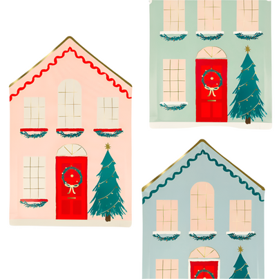 Meri Meri Festive House Plates