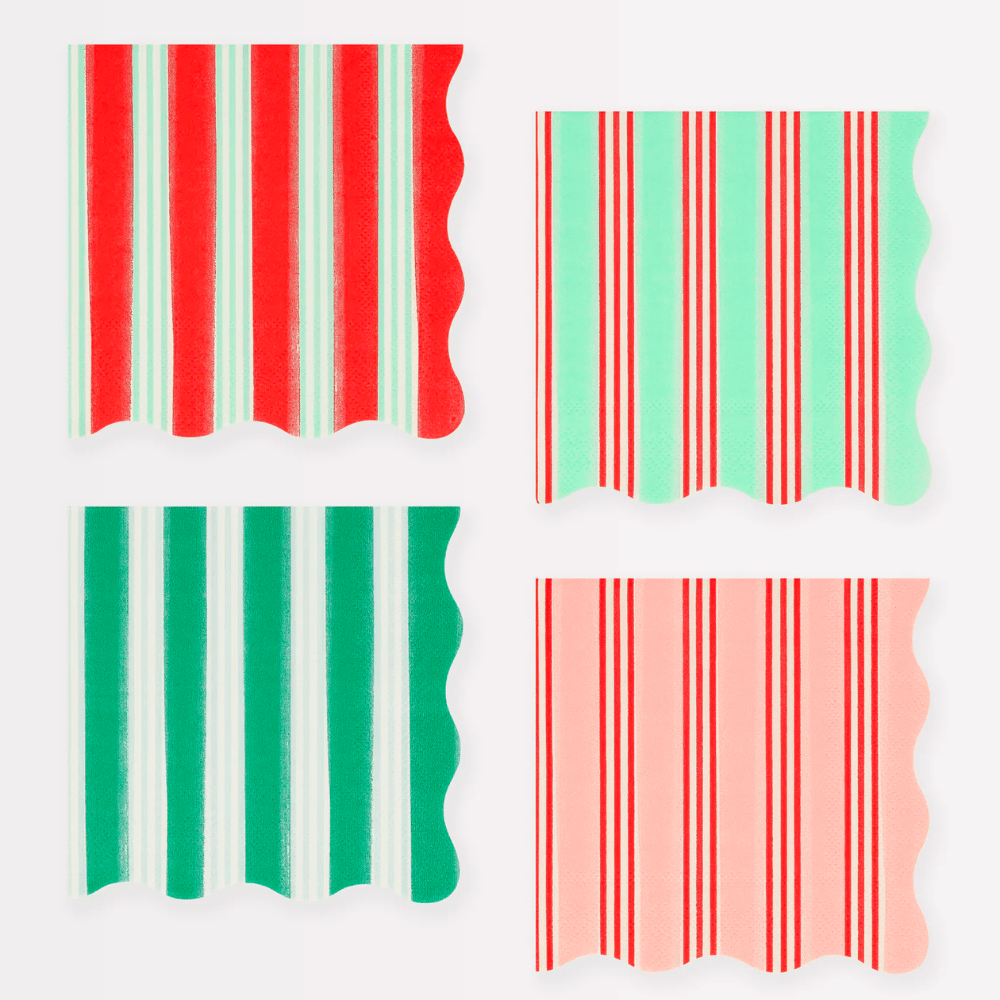 Meri Meri Festive Stripe Small Napkins, Shop Sweet Lulu