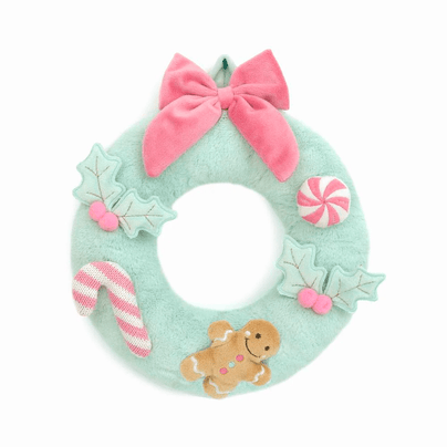 Festive Wreath Plush Toy - Mint, Shop Sweet Lulu