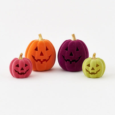 Flocked Gold Stem Jack-o-Lantern - 4 Style Options, Shop Sweet Lulu
