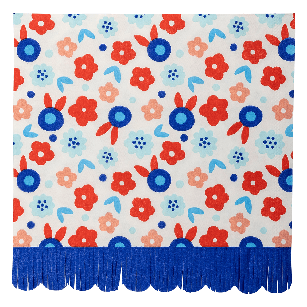 Floral Fringe Scallop Lunch Napkins, Shop Sweet Lulu