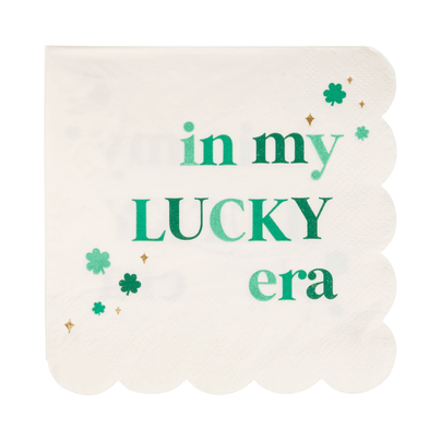 Foil Lucky Era Scallop Cocktail Napkins, Shop Sweet Lulu