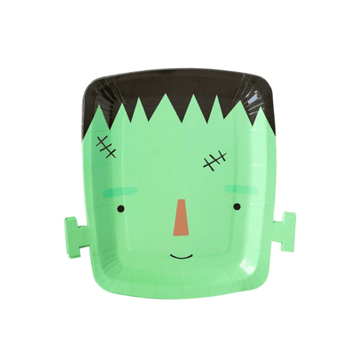 Frank & Mummy Frankenstein Shaped Paper Plate - Shop Sweet Lulu