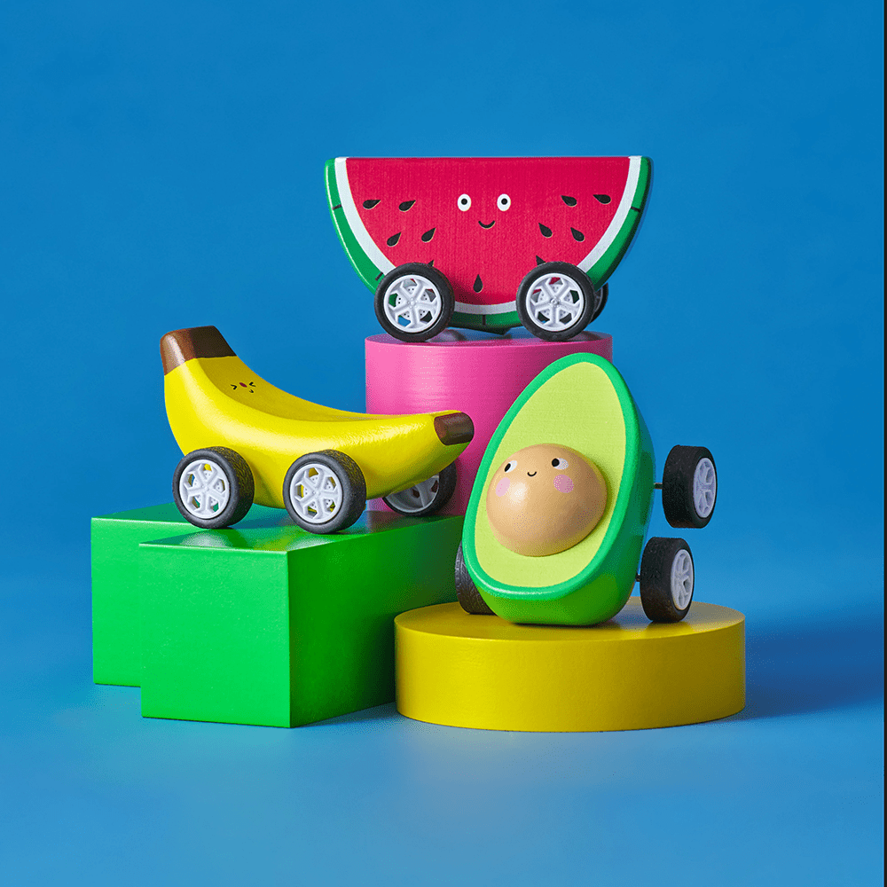 Fruit-Fun Pullback Cars - 3 Style Options, Shop Sweet Lulu