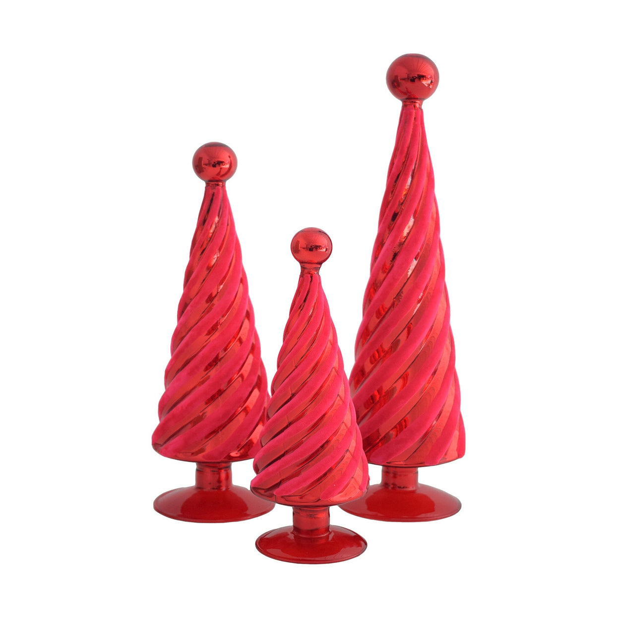 Flocked Spiral Tree Set - Fuschia, Shop Sweet Lulu