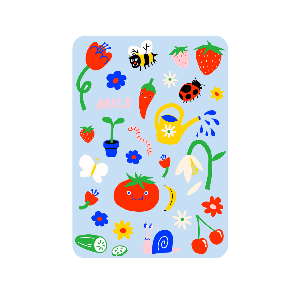 Garden Gone Mild Iron-on Sheets, Pack of 2, Shop Sweet Lulu