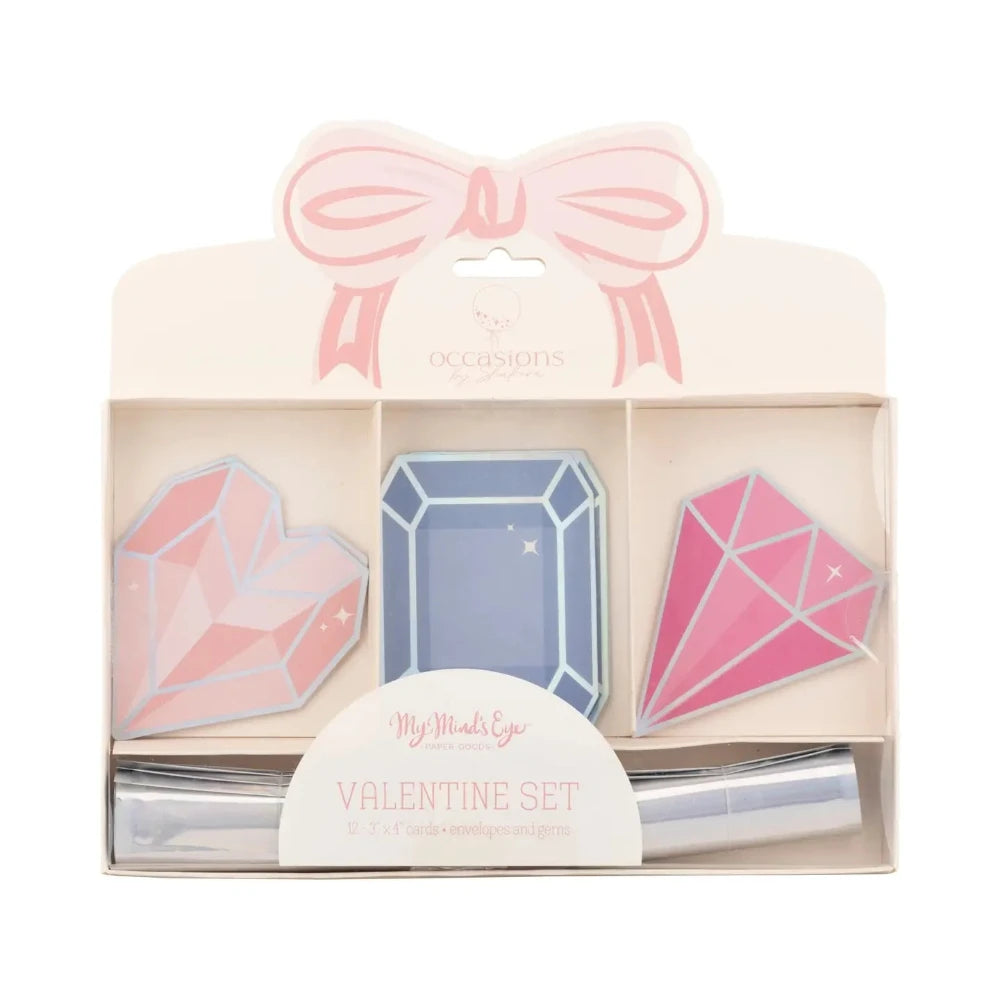 Gems Valentine's Day Card Set, Shop Sweet Lulu