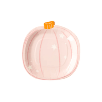 Ghoul Gang Pumpkin Shaped Paper Plate - Shop Sweet Lulu