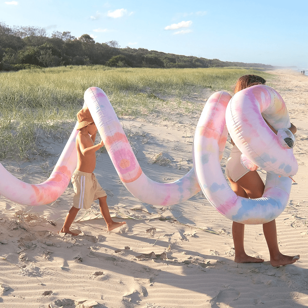 Giant Inflatable Noodle Snake - Tie Dye Multi, Shop Sweet Lulu