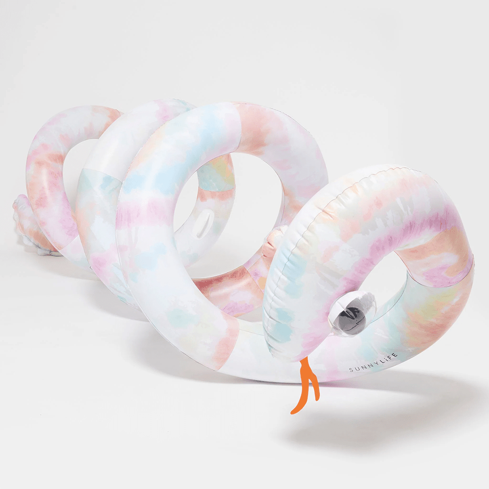 Giant Inflatable Noodle Snake - Tie Dye Multi, Shop Sweet Lulu