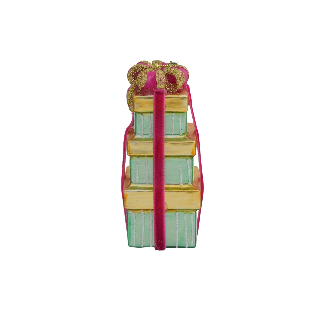 Stacked Gift Box Ornament - 10 Style Options