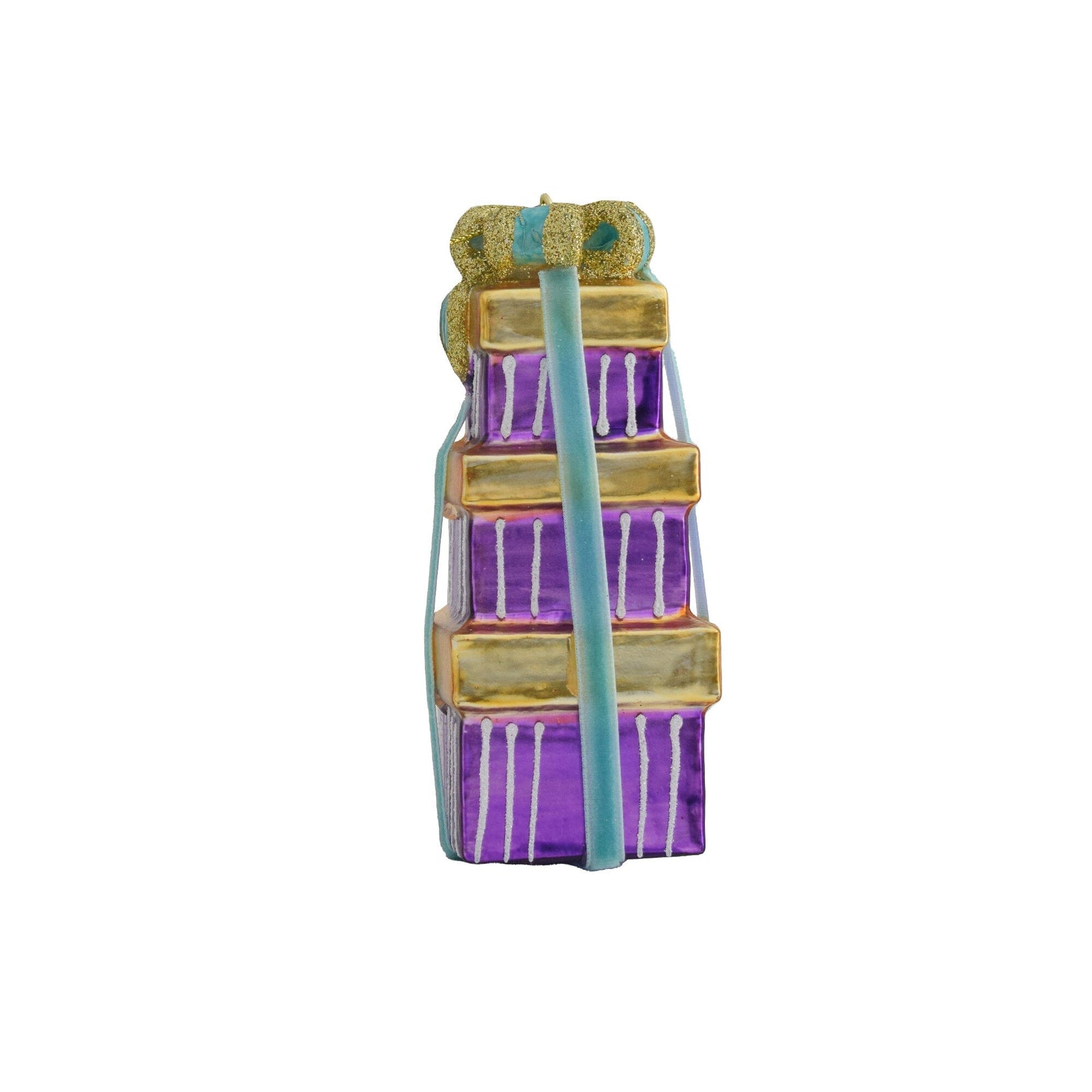 Stacked Gift Box Ornament - 10 Style Options