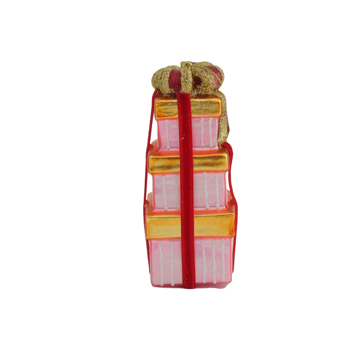 Stacked Gift Box Ornament - 10 Style Options