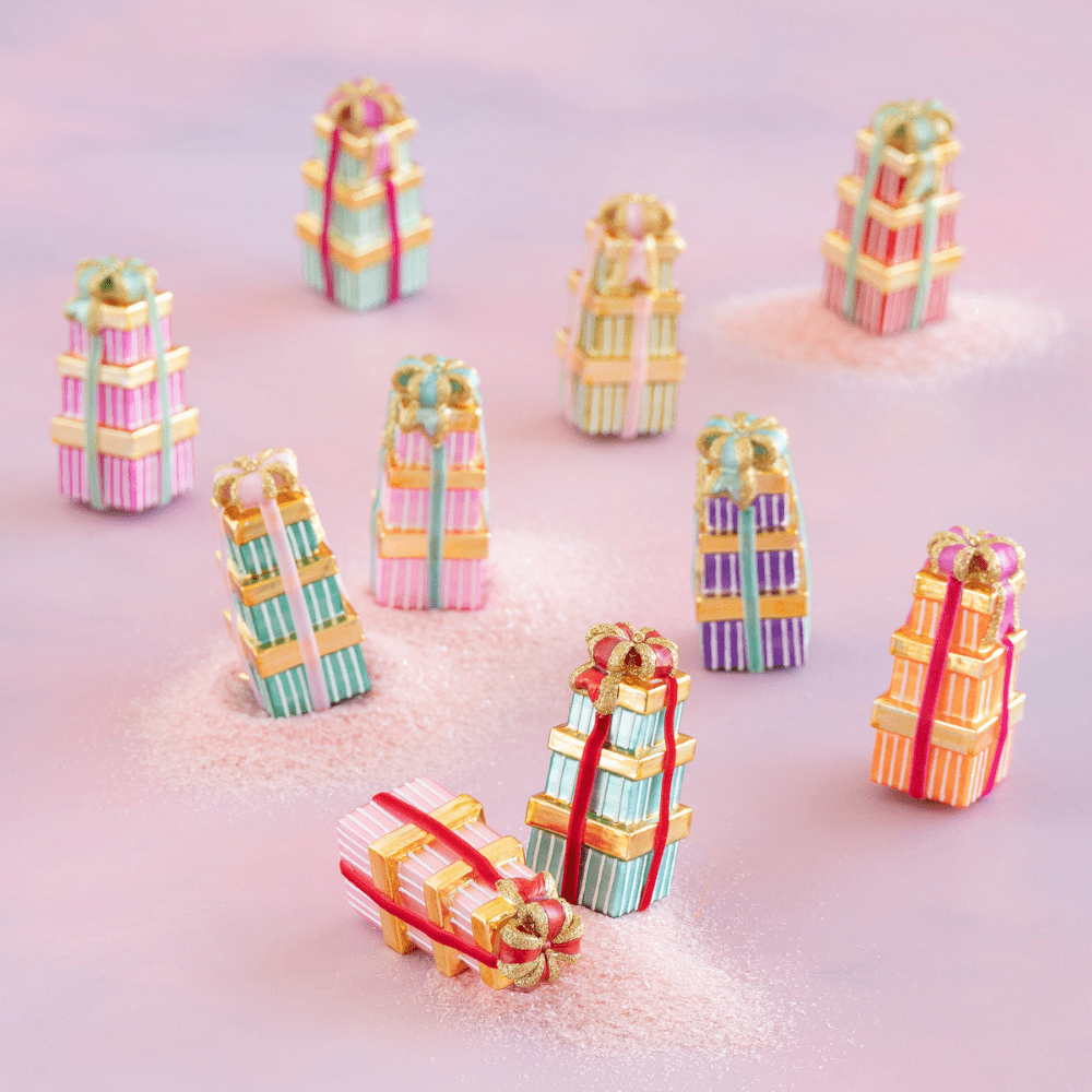 Gift Box Ornament - 10 Color Options, Shop Sweet Lulu