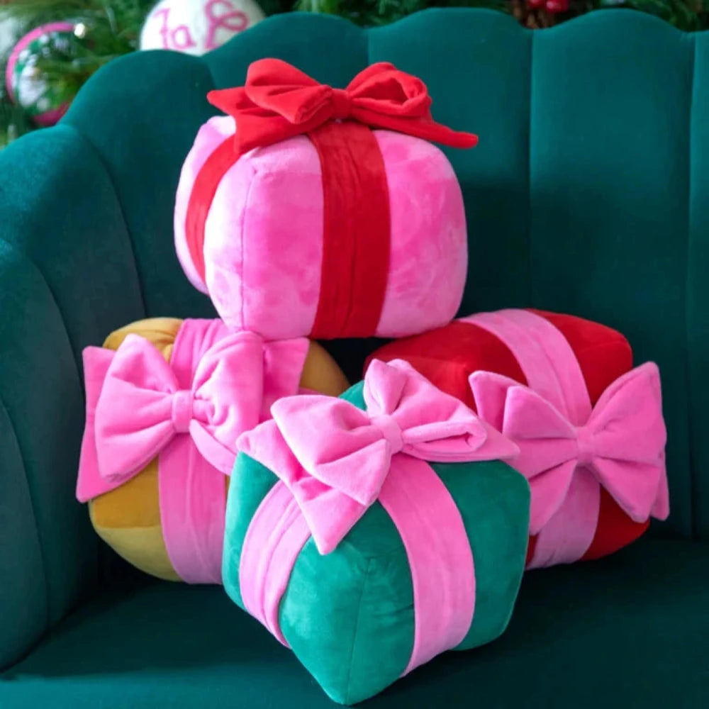 Gift Box Pillow, Green - 2 Size Options, Shop Sweet Lulu