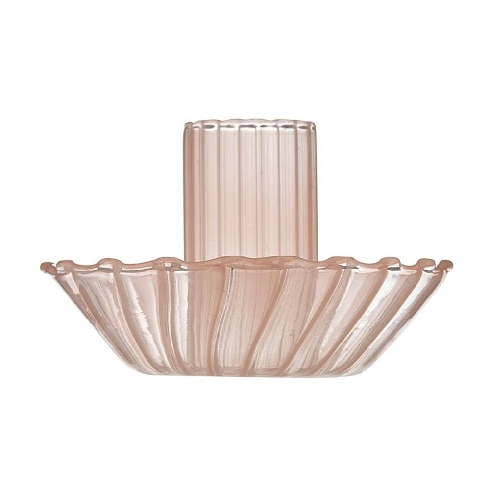 Glass Candle Holder, Pink, Shop Sweet Lulu