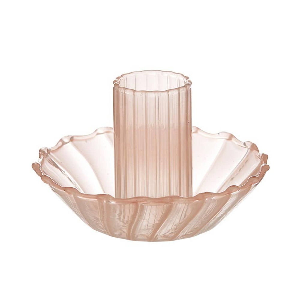 Glass Candle Holder, Pink, Shop Sweet Lulu