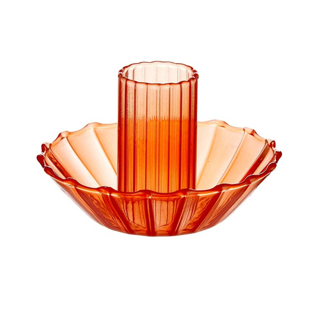 Glass Candle Holder, Red, Shop Sweet Lulu