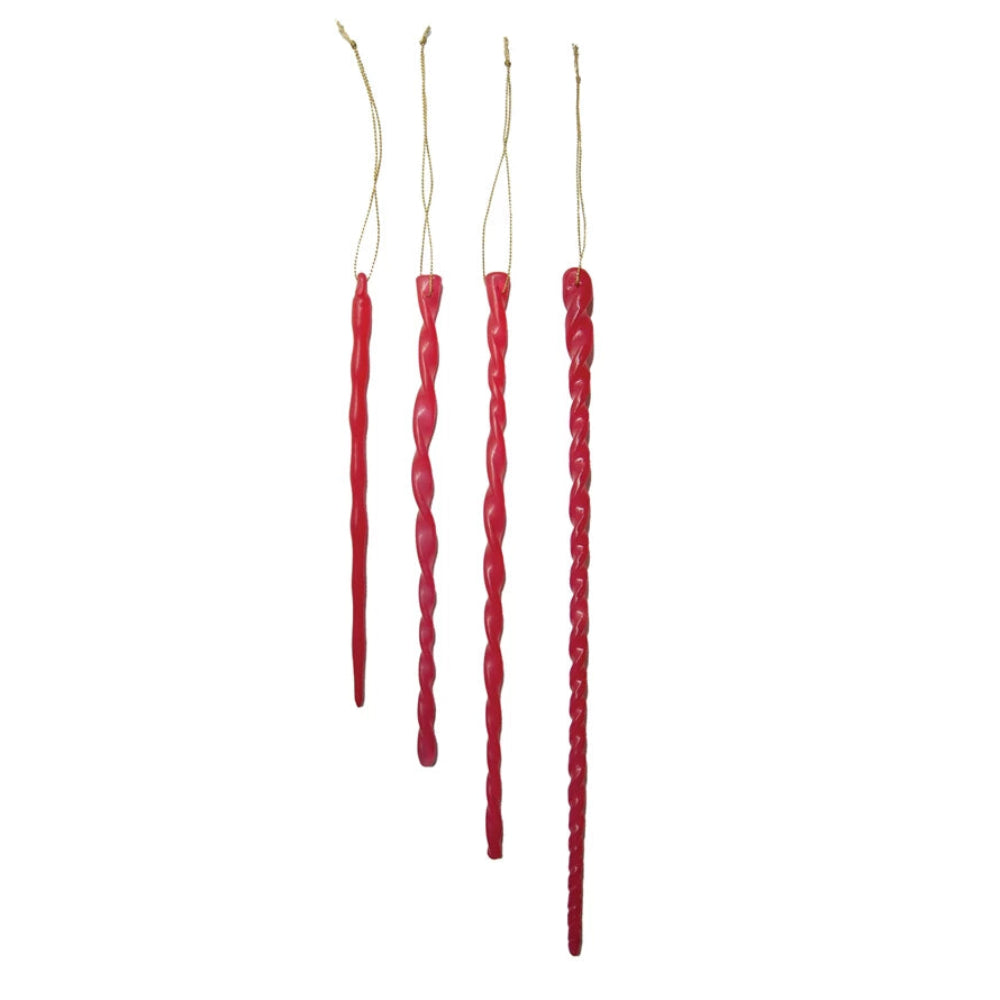 Glass Icicle Ornaments - Fuchsia, Shop Sweet Lulu