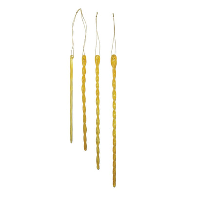 Glass Icicle Ornaments - Yellow, Shop Sweet Lulu