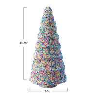 Recycled Glass Tree with Sequins - Large