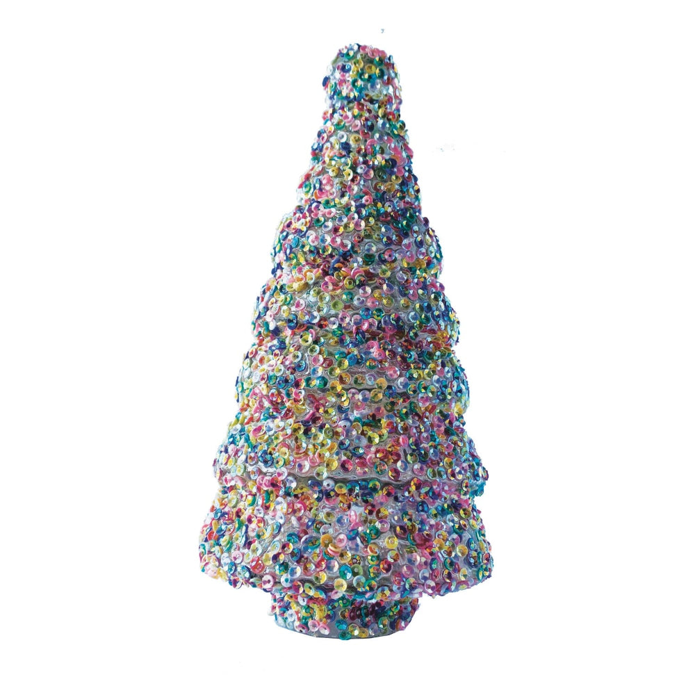 Recycled Glass Tree with Sequins - Small