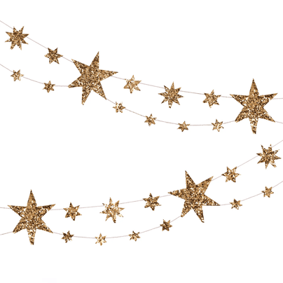 Meri Meri Glitter Stars Garland, Shop Sweet Lulu