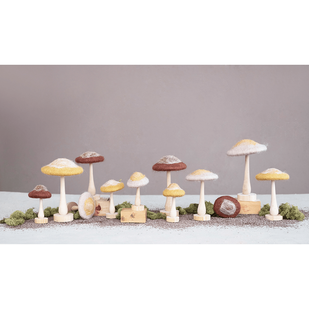 Glitter Wool Mushroom - 6 Style Options, Shop Sweet Lulu