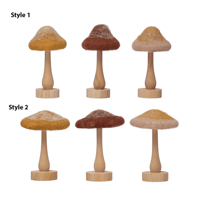 Glitter Wool Mushroom - 6 Style Options, Shop Sweet Lulu