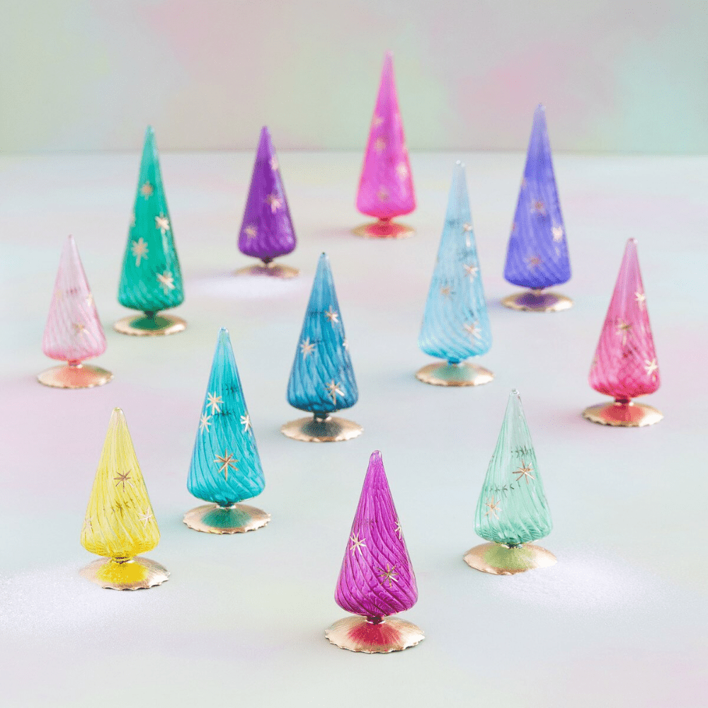 Gold Glint Swirl Tree - 12 Color Options