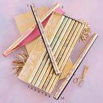 Gold Leaf Wrapping Paper - 10 Color Options