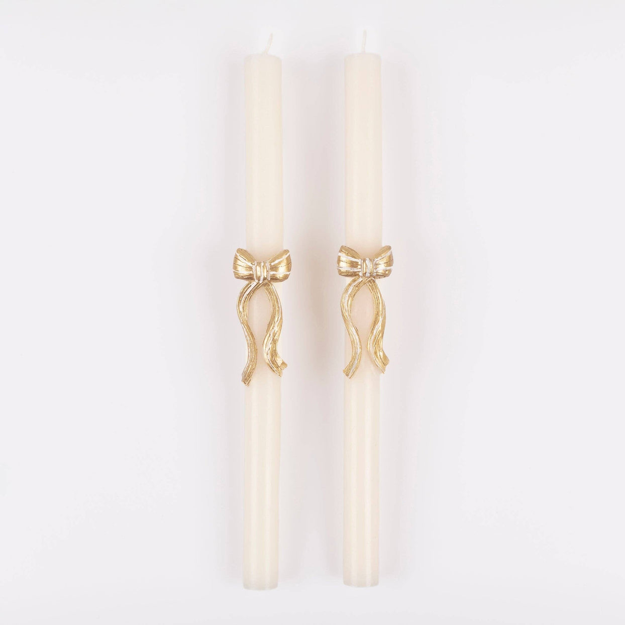 Gold Stripy Bow Table Candles, Shop Sweet Lulu