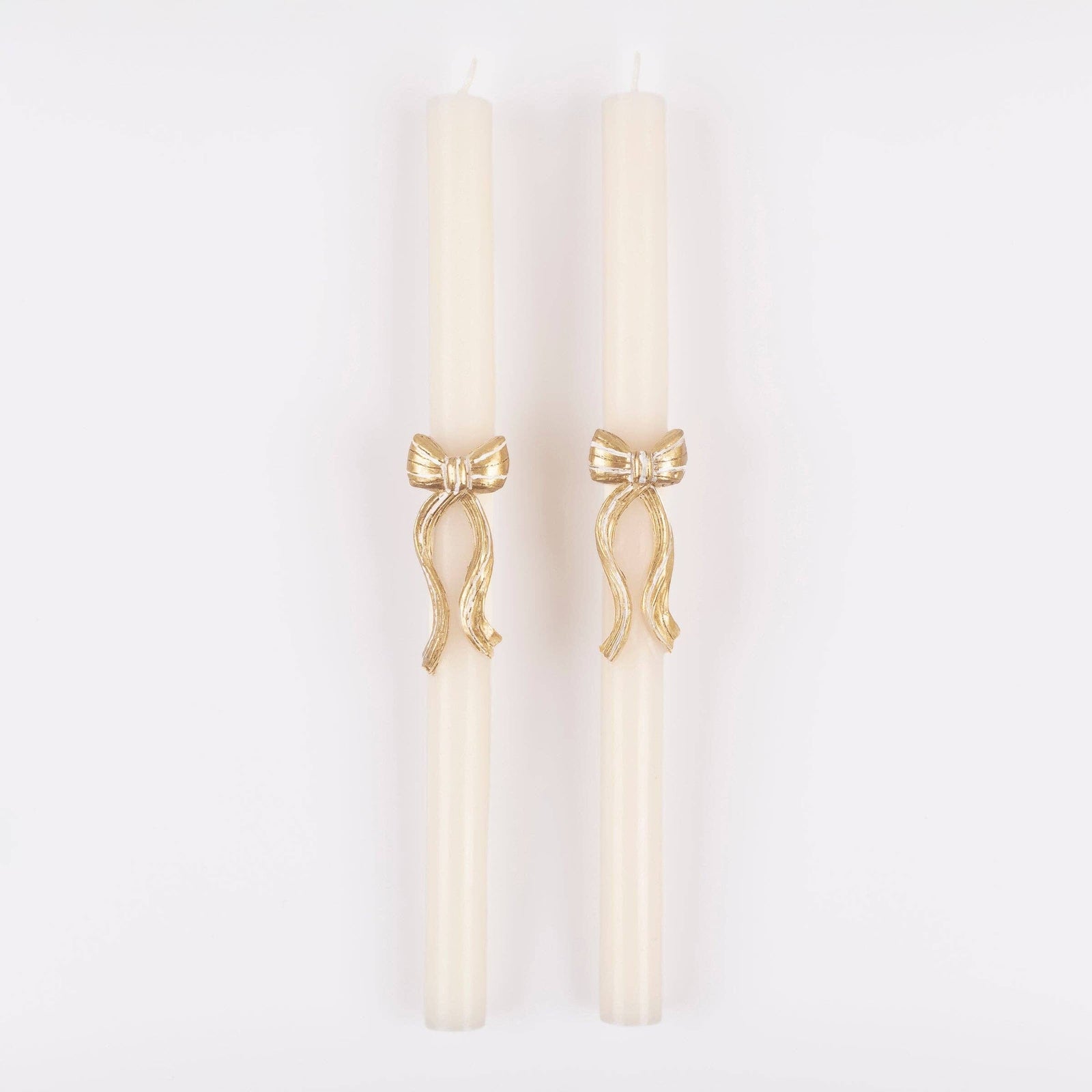 Gold Stripy Bow Table Candles, Shop Sweet Lulu