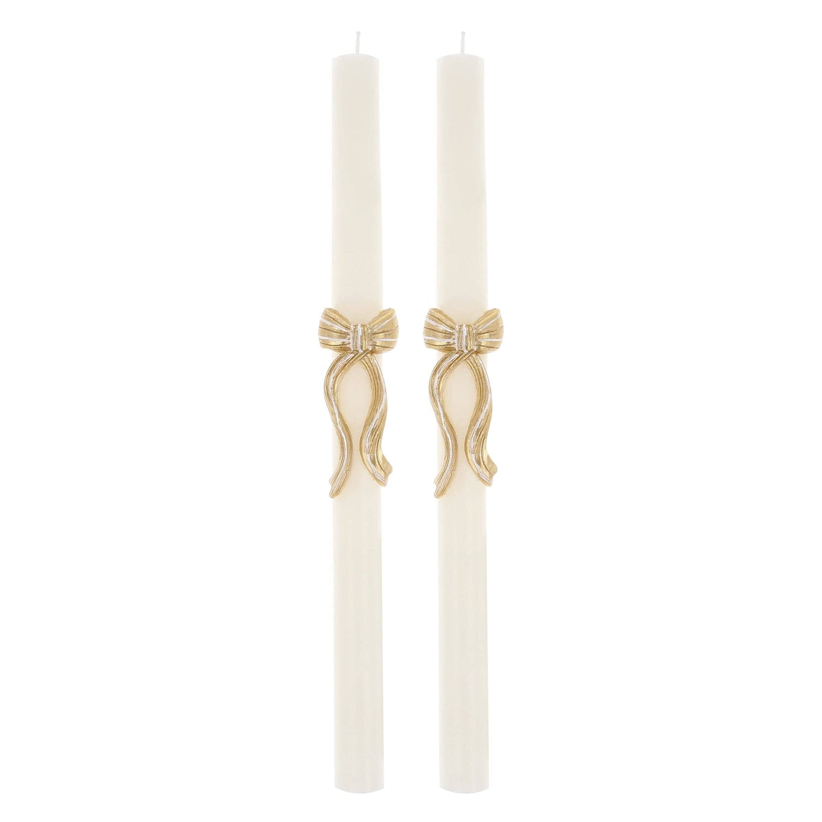 Gold Stripy Bow Table Candles, Shop Sweet Lulu