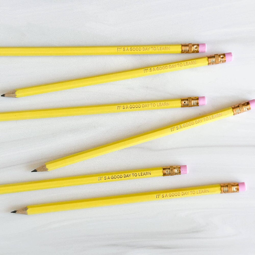 "Today is a Good Day to Learn" Hex Pencils - Set of 6, Shop Sweet Lulu